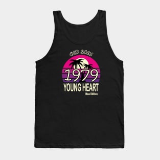 1979 Birthday Gift Old Soul Young Heart Tank Top